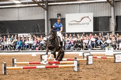 6-year-old stallion Dante Quando, ridden by Charlie Welsh - © Stephen Mowbray / Dressage Masterclass