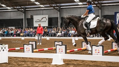 Micky Bray and Ellanbrae Benito Gold. © Stephen Mowbray / Dressage Masterclass