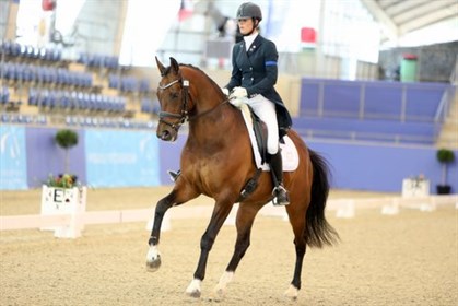 Alycia Targa and CP Dresden finished second in the Grand Prix Special - © Roger Fitzhardinge