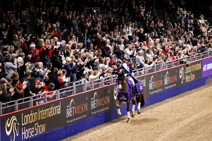 Rolex testimonee Martin Fuchs riding Leone Jei in the Rolex Grand Prix at CHIO Aachen, 2021. ©Rolex/Ashley Neuhof