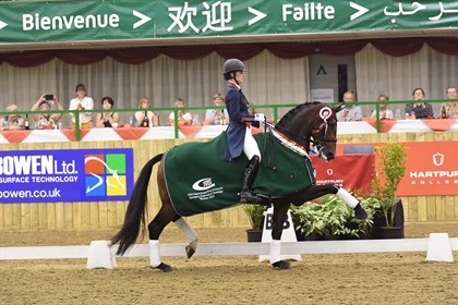 Charlotte Dujardin and Mount St john Freestyle at Hartpury's festival of dressage © Kevin Sparrow Photography