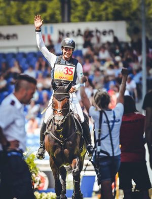 Chris Burton post cross-country © Equestrian Australia