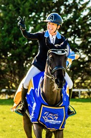 Amanda Ross and Koko Popping Candy lead the way on a score of 28.1 in the CIC3* from Shane Rose and Virgil - © Geoff McLean/Gone Riding Media