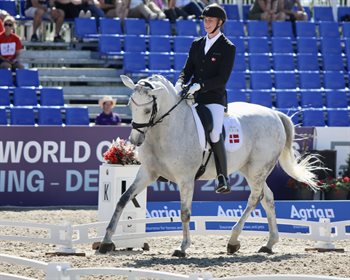 Jolene Hill and Tobias Thorning Joergensen won the Grade III Team Test. © Roger Fitzhardinge