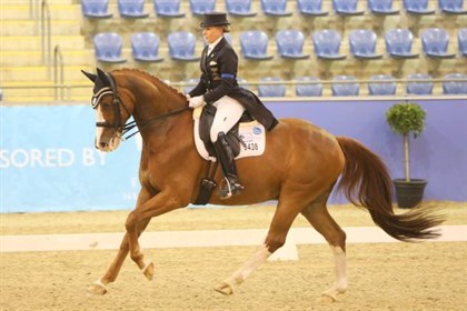 Judy Dierks and Diamond Star gained 72.25% to be second in the GP Freestyle - © Roger Fitzhardinge