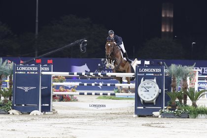 LGCT of DOHA  Grand Prix Niels Bruynseels BEL on Delux van T & L ,DOHA, Al Shaqab, 6 March 2021 © Stefano Grasso LGCT