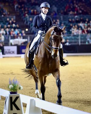 Lindsey Ware and Aristede, winners of the Grand Prix CDI-W Freestyle. © Roger Fitzahrdinge