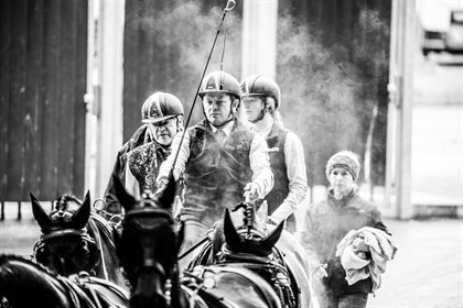 The gold medal winning German team. © FEI/Lukasz Kowalski