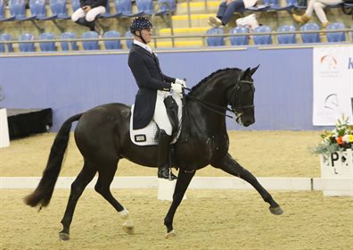 Matthew Dowsley and Santiago, winners of the Inter II and second in the Grand Prix. © Roger Fitzhardinge