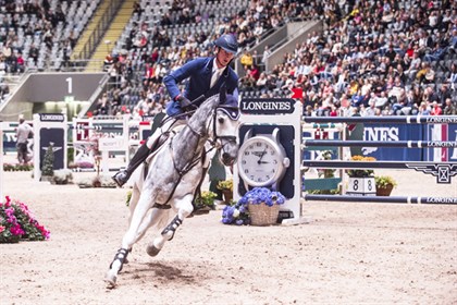 Daniel Deusser and his new ride, Cornet. © FEI/Mette Sattrup