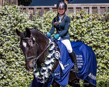 Mia Gigliotti and Positano, winners of the Saddleworld Bowral CCN1*L Junior class. © Stephen Mowbray