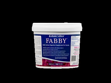 Not only is FABBY more highly researched than many other hindgut or digestive supplements on the market, it is also economical and cost-effective!