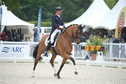 Carl Hester and Hawtins Delicato at the FEI Nations Cup Compiègne - Grand Prix © FEI/PSV J. Morel