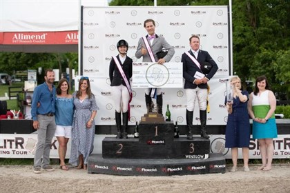 Podium finish for Scott Keach at the Lexington International CSI2* Grand Prix  © Josh Winslow Photography