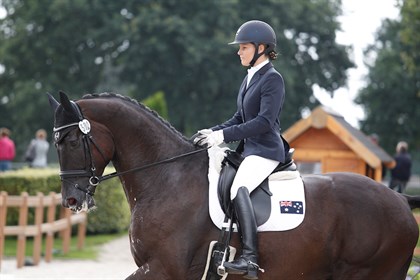 Rebecca Rooke and Muschamp Royal Black - Photo supplied.
