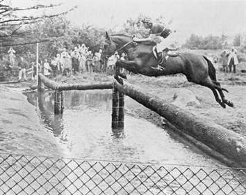 Tad Coffin and Bally Cor competing for the United States at the 1976 Olympic Games © USEA Archives Photo.