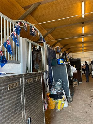 The Aussie dressage stables at Aachen. © Emma Weel