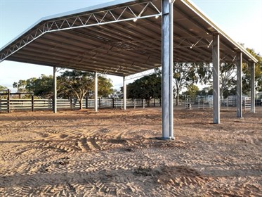 The covered arena provides great protection from the hot Queensland sun!