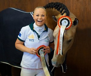 Victoria Davies and her imported Lusitano stallion, Celere © Photo Supplied by Victoria Davies